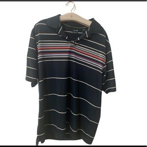 Izod Mens XL Striped Polo T-shirt